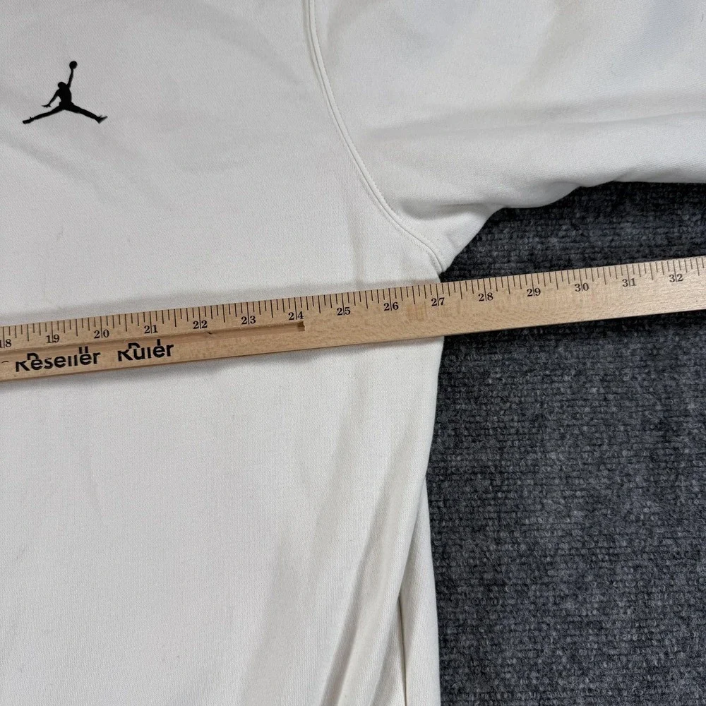 Jordan Crewneck Sweatshirt Mens 2XL White NBA Basketball Jumpman Spellout Logo‎